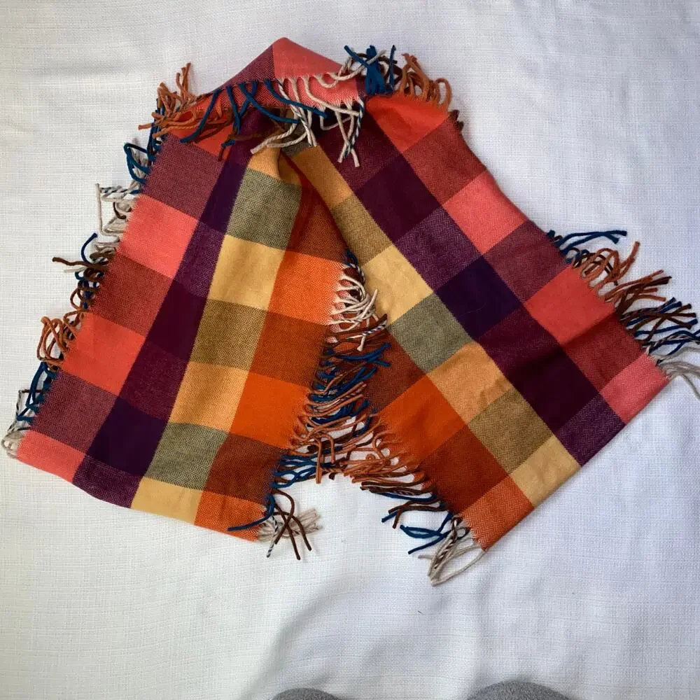 Cashmink fringed sides